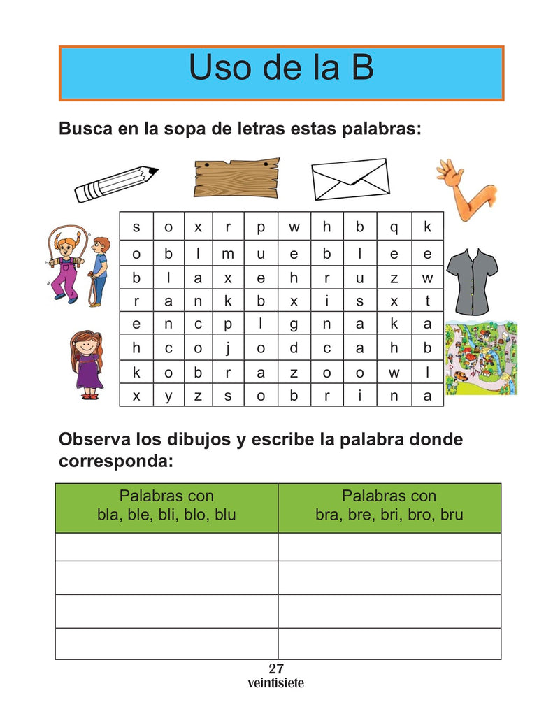 Libro integrado para niños bilingües Nivel 1