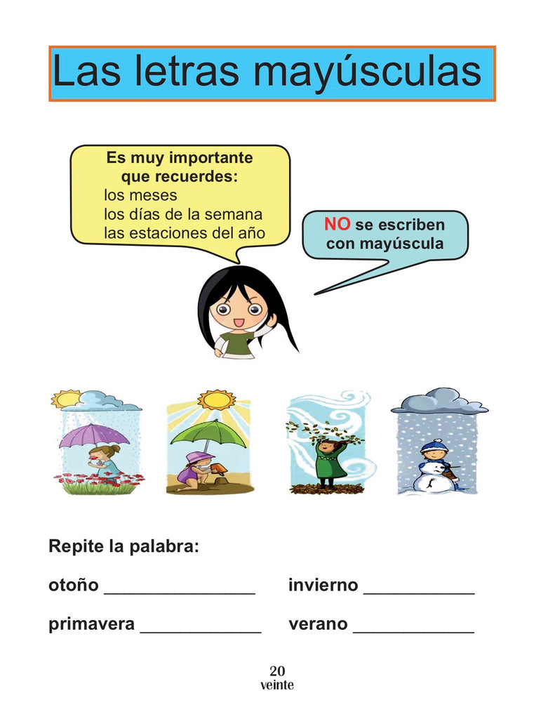 Libro integrado para niños bilingües Nivel 1