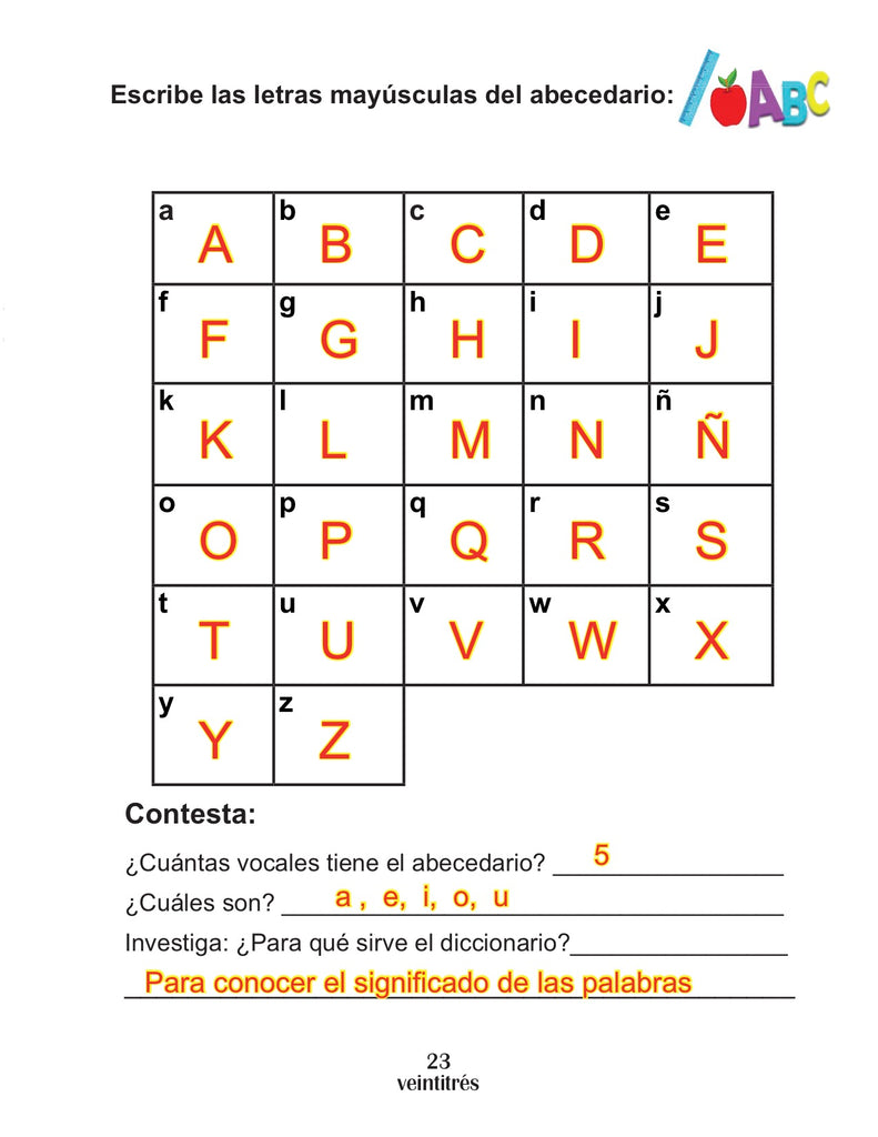Libro integrado para niños bilingües Nivel 1 (Maestro)